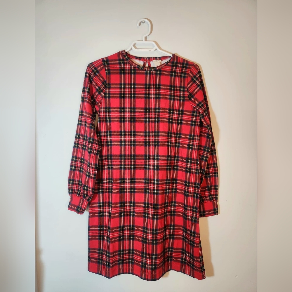 Crewcuts Red Plaid Dress XL